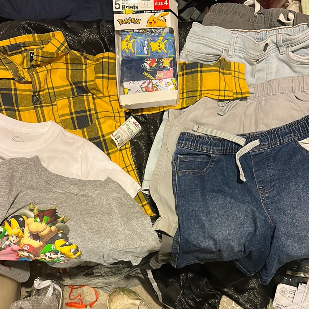 Yellow Plaid Kids Bottoms